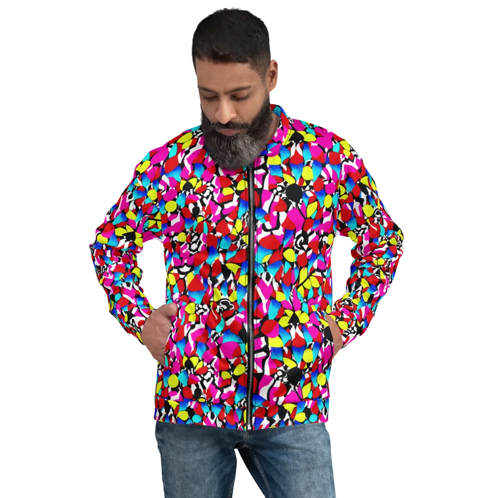 Chromatic Riot on Bomber Jacket — Front