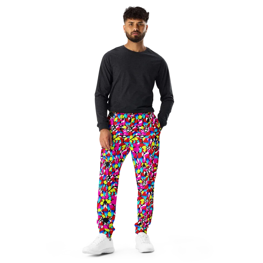 Chromatic Riot on Men's Joggers — Front