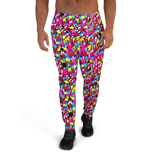 Chromatic Riot on a Men's Joggers