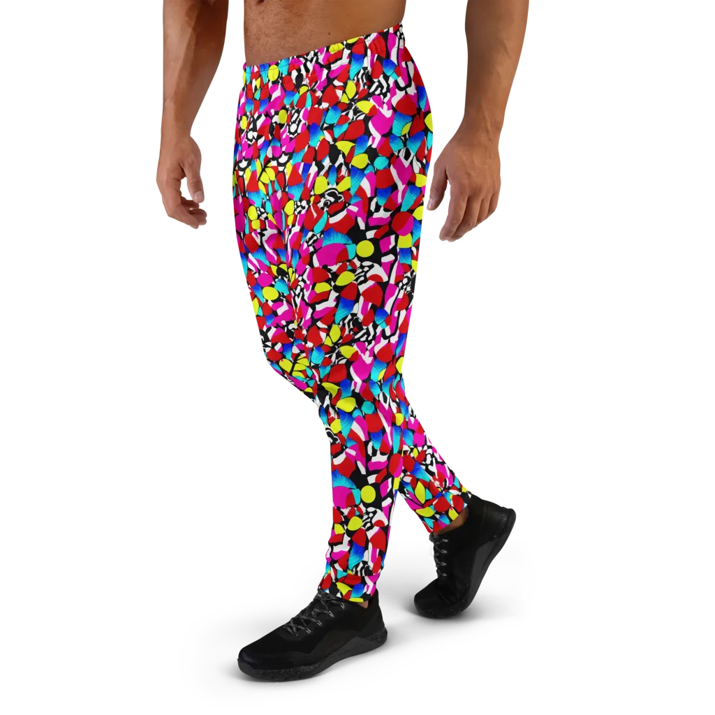 Chromatic Riot on Men's Joggers — Left