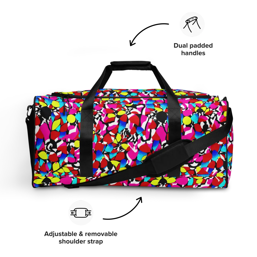 Chromatic Riot on Duffle Bag — Front