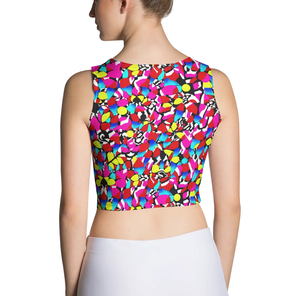 Chromatic Riot on Crop Top — Back