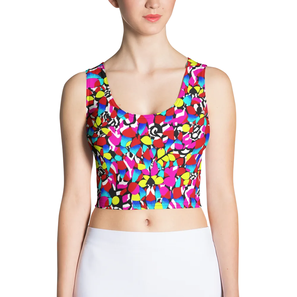 Chromatic Riot on Crop Top — Front