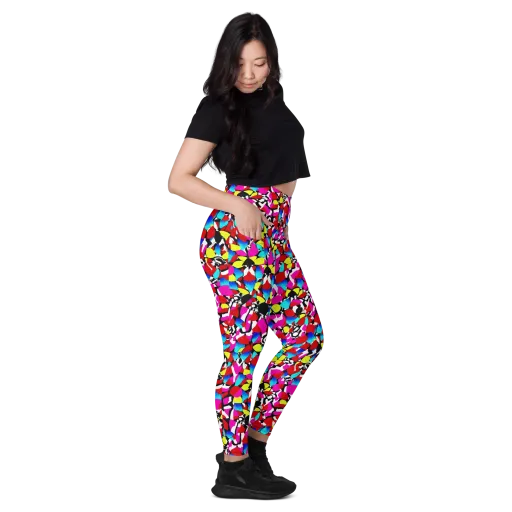 Chromatic Riot on a Leggings with Pockets