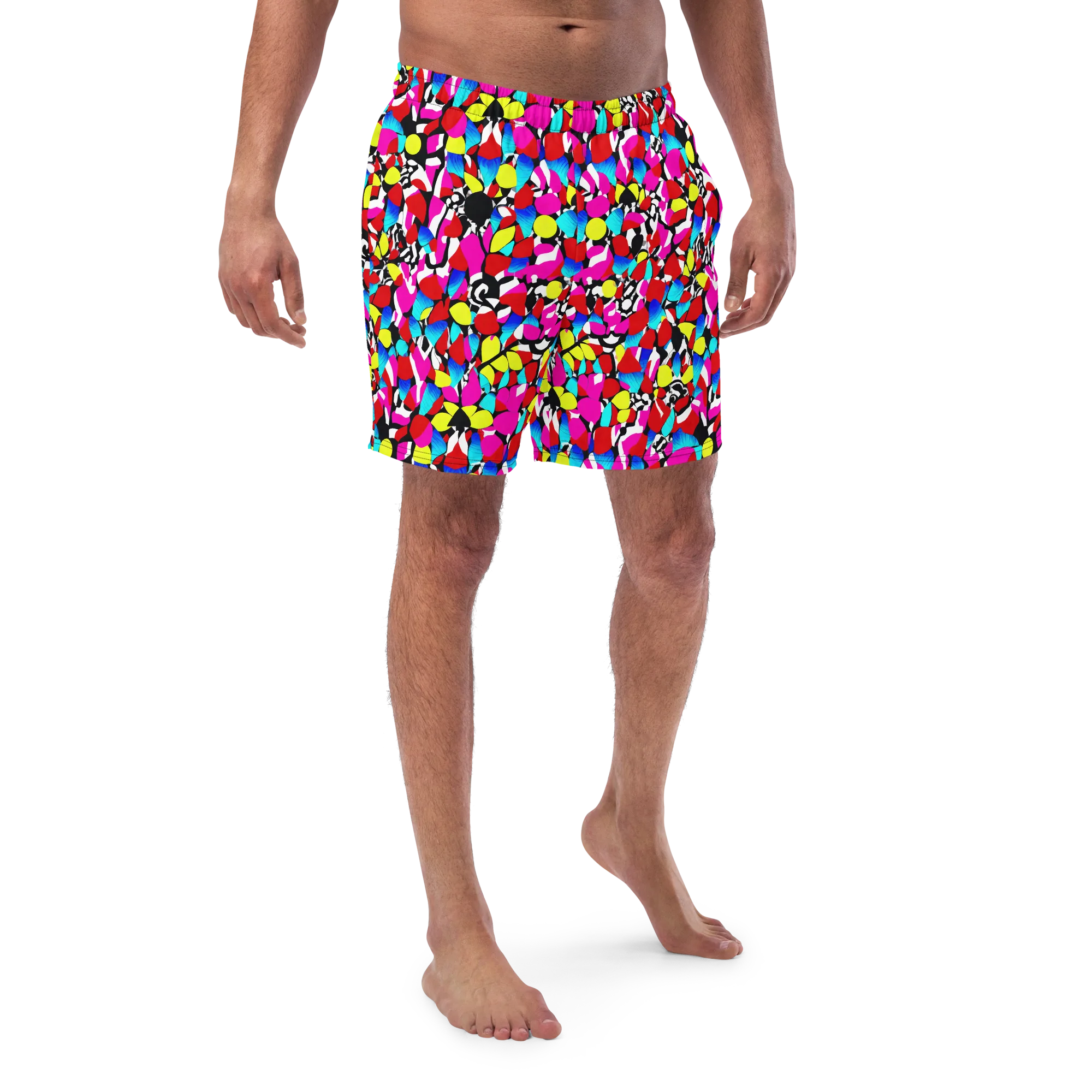 Chromatic Riot on Swim Trunks — Front