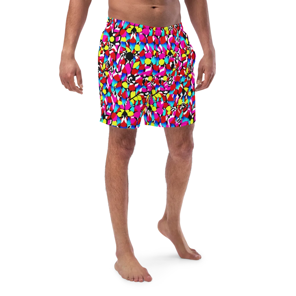 Chromatic Riot on Swim Trunks — Front