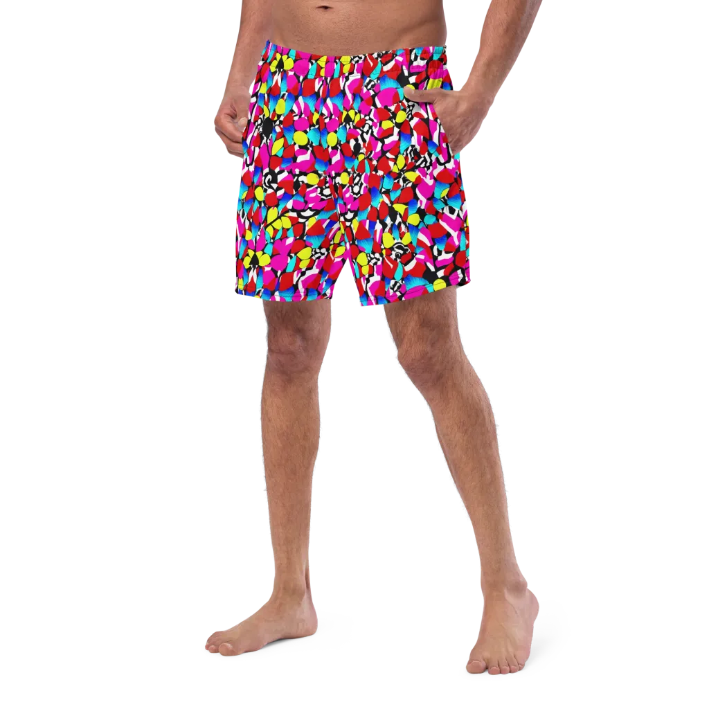Chromatic Riot on Swim Trunks — Left Front