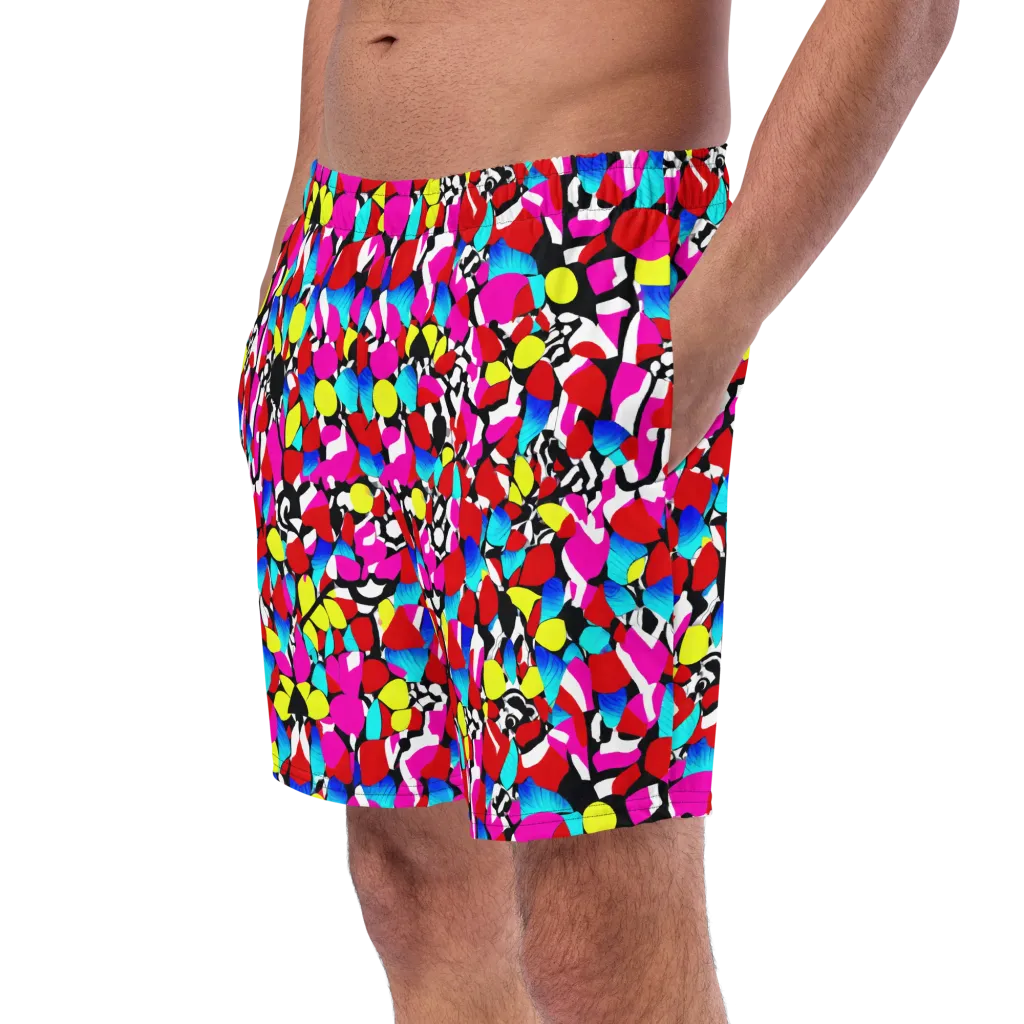 Chromatic Riot on Swim Trunks — Left Front