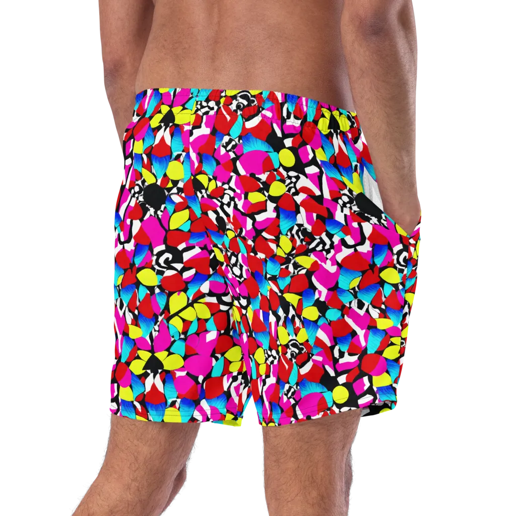 Chromatic Riot on Swim Trunks — Right Back