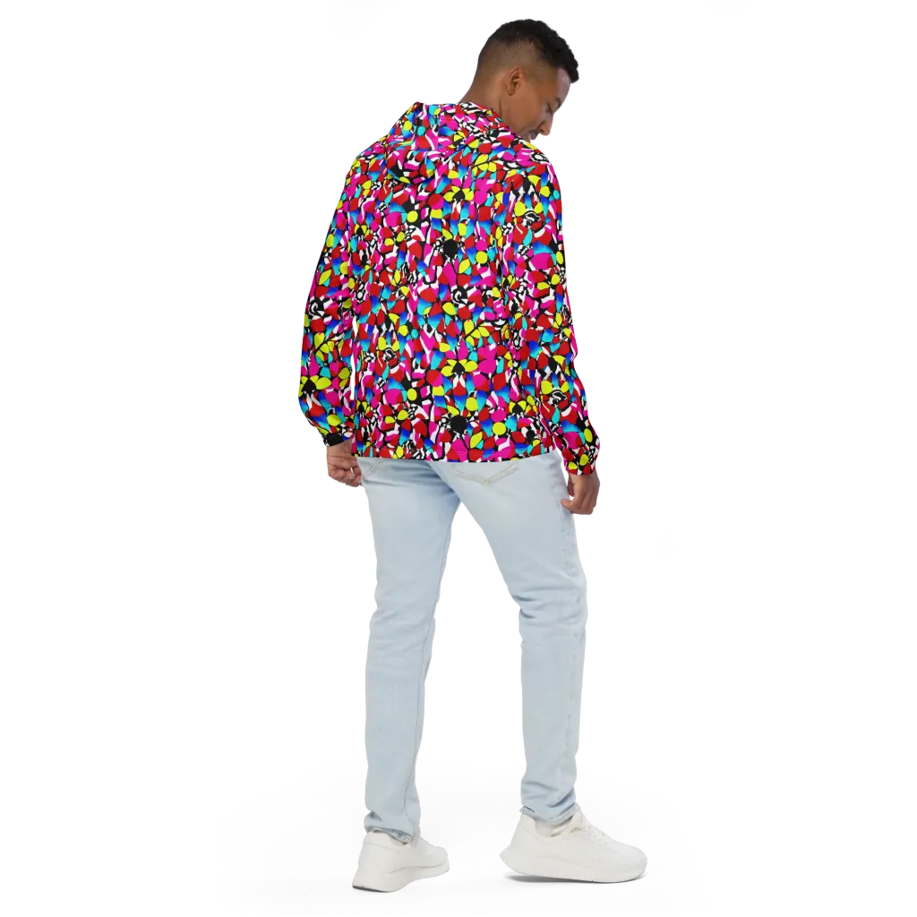 Chromatic Riot on Men's Windbreaker — Back