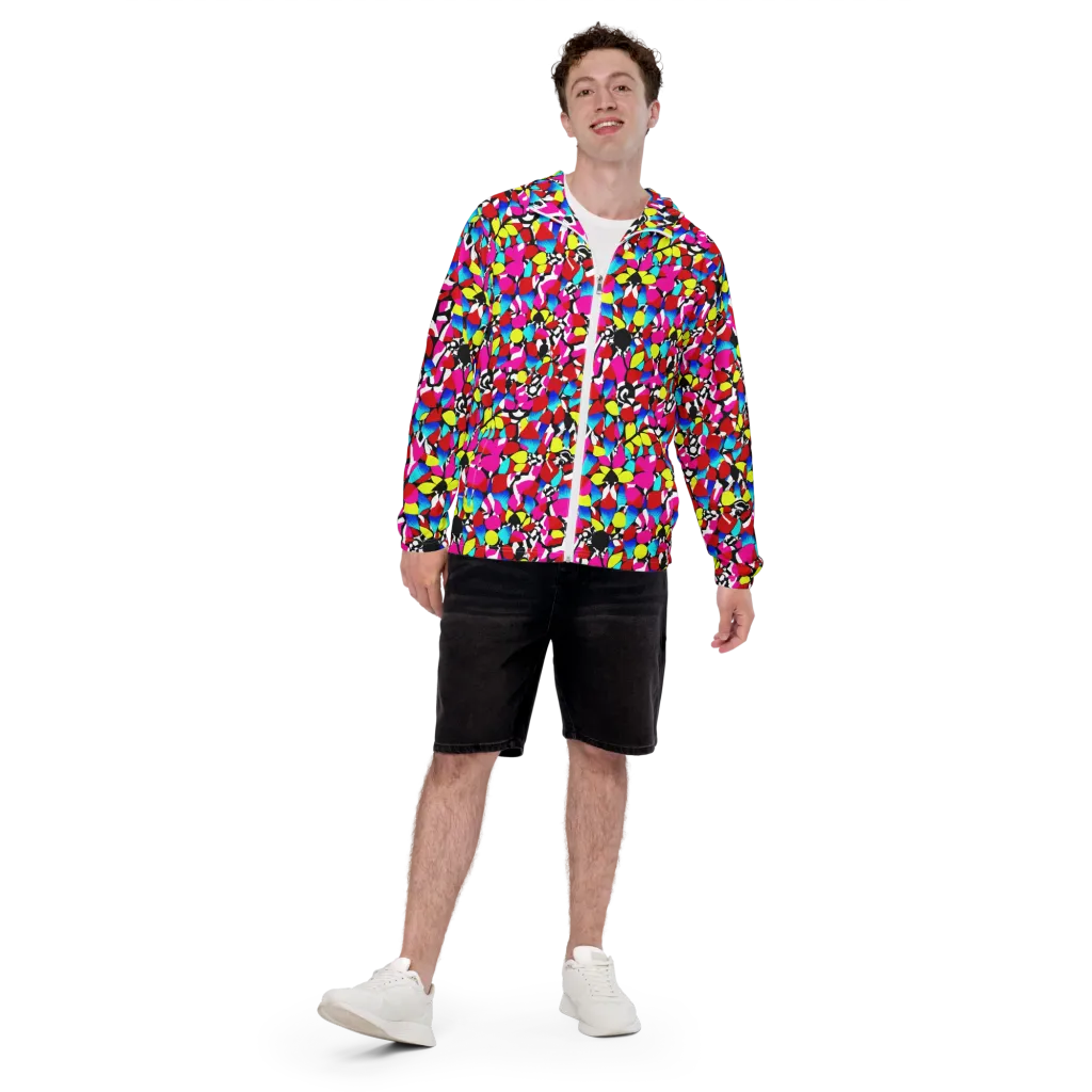 Chromatic Riot on Men's Windbreaker — Front