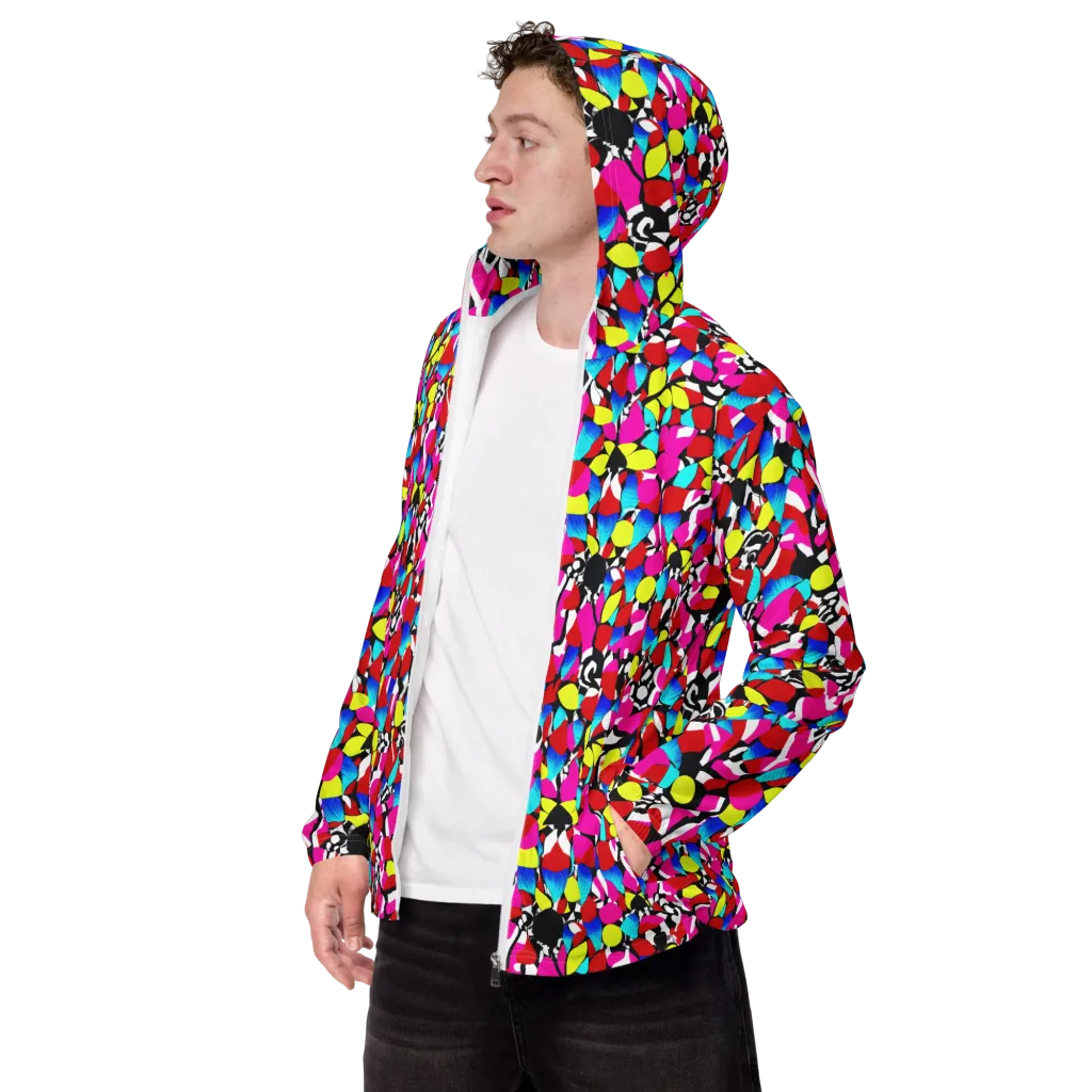 Chromatic Riot on Men's Windbreaker — Left Front