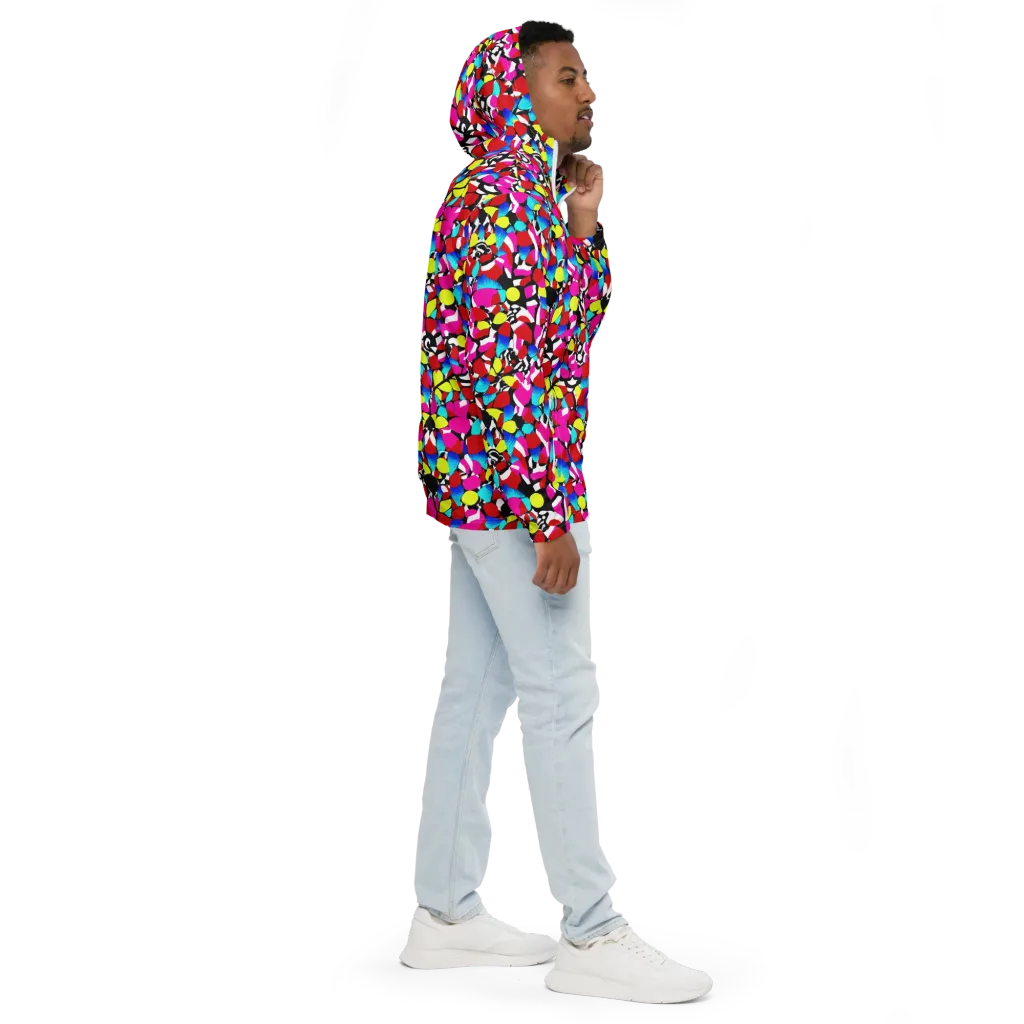 Chromatic Riot on Men's Windbreaker — Right