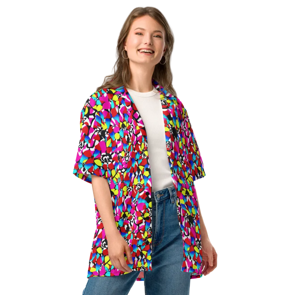 Chromatic Riot on Button Shirt — Front