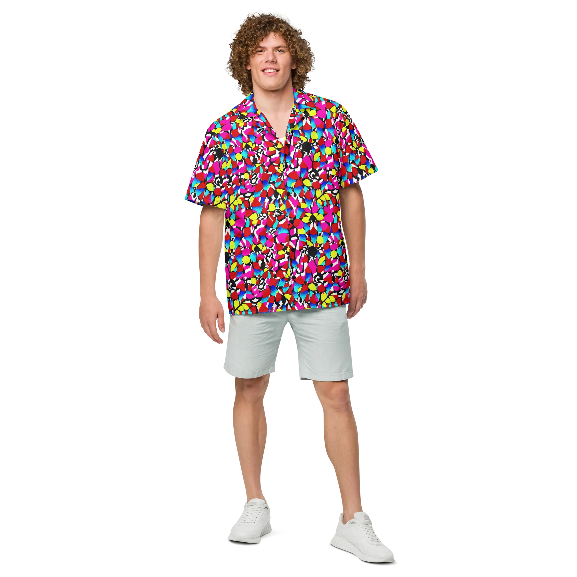 Chromatic Riot on Button Shirt — Front