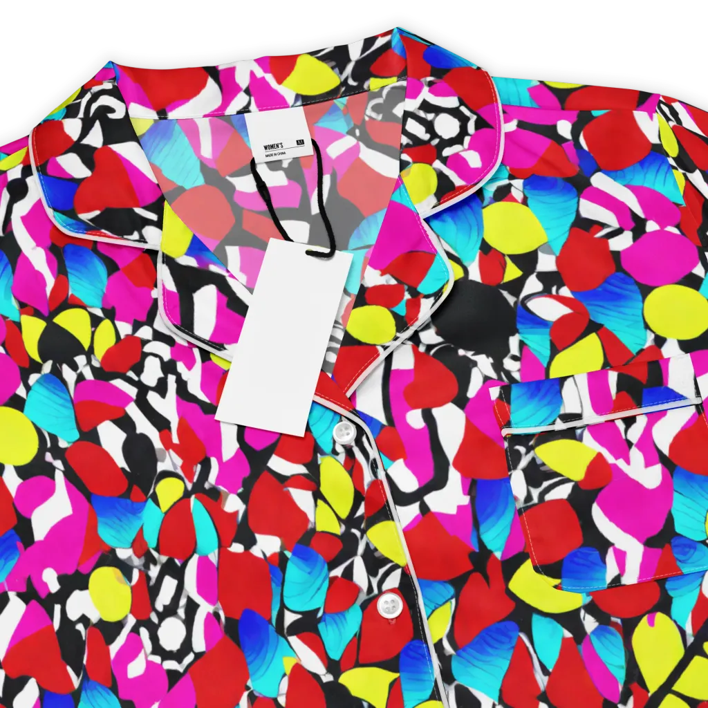 Chromatic Riot on Women's Short Sleeve Pajama Top — Product details