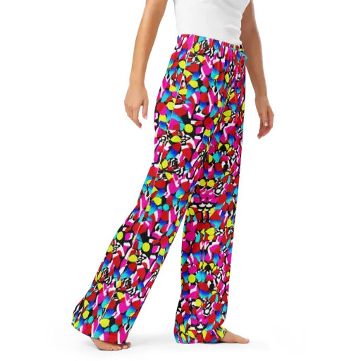 Chromatic Riot on a Women's Pajama Pants