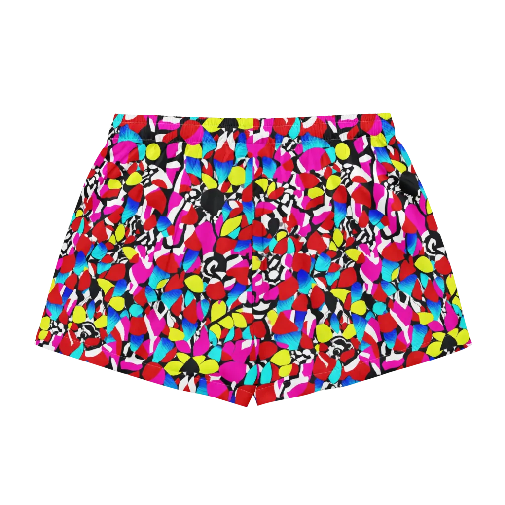 Chromatic Riot on Women's Pajama Shorts — Back
