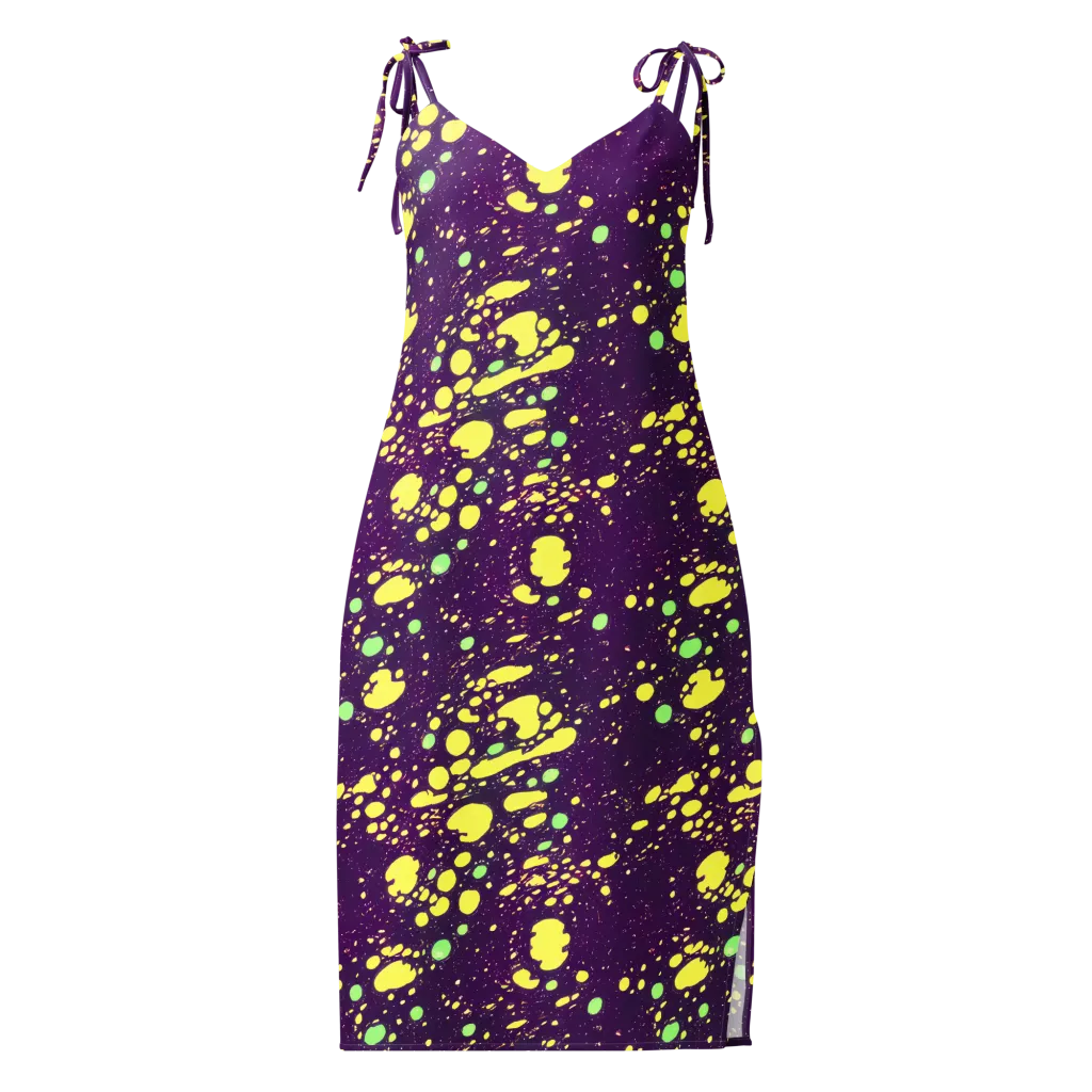Electric Splatter on Slip Dress — Front