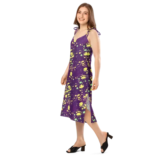 Electric Splatter on a Slip Dress