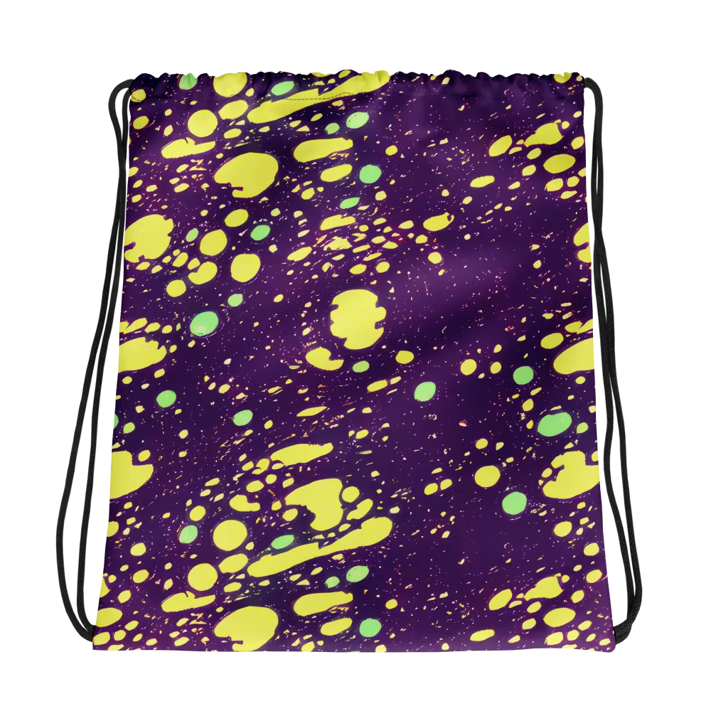 Electric Splatter on Drawstring Bag — Photo