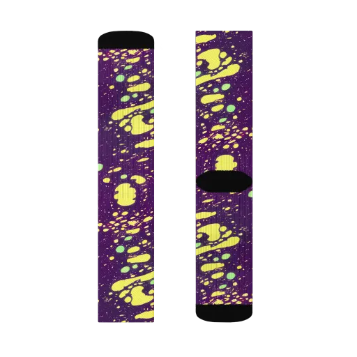Electric Splatter on a Socks
