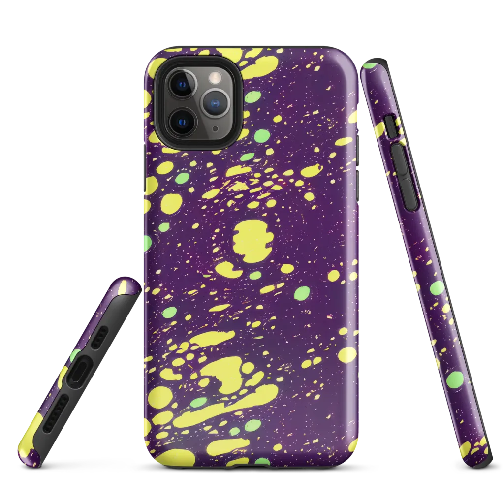 Electric Splatter on Tough Case for iPhone® — Front