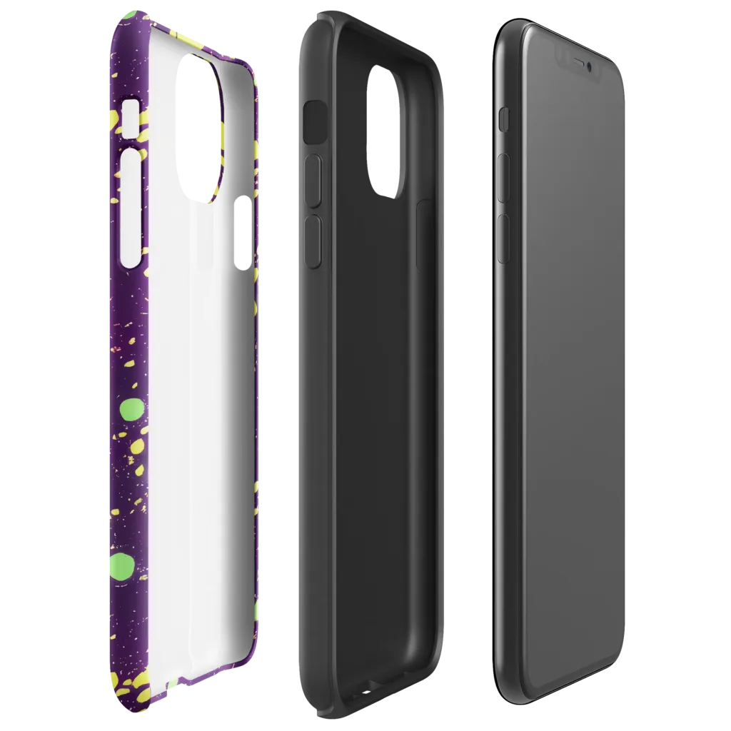 Electric Splatter on Tough Case for iPhone® — Right