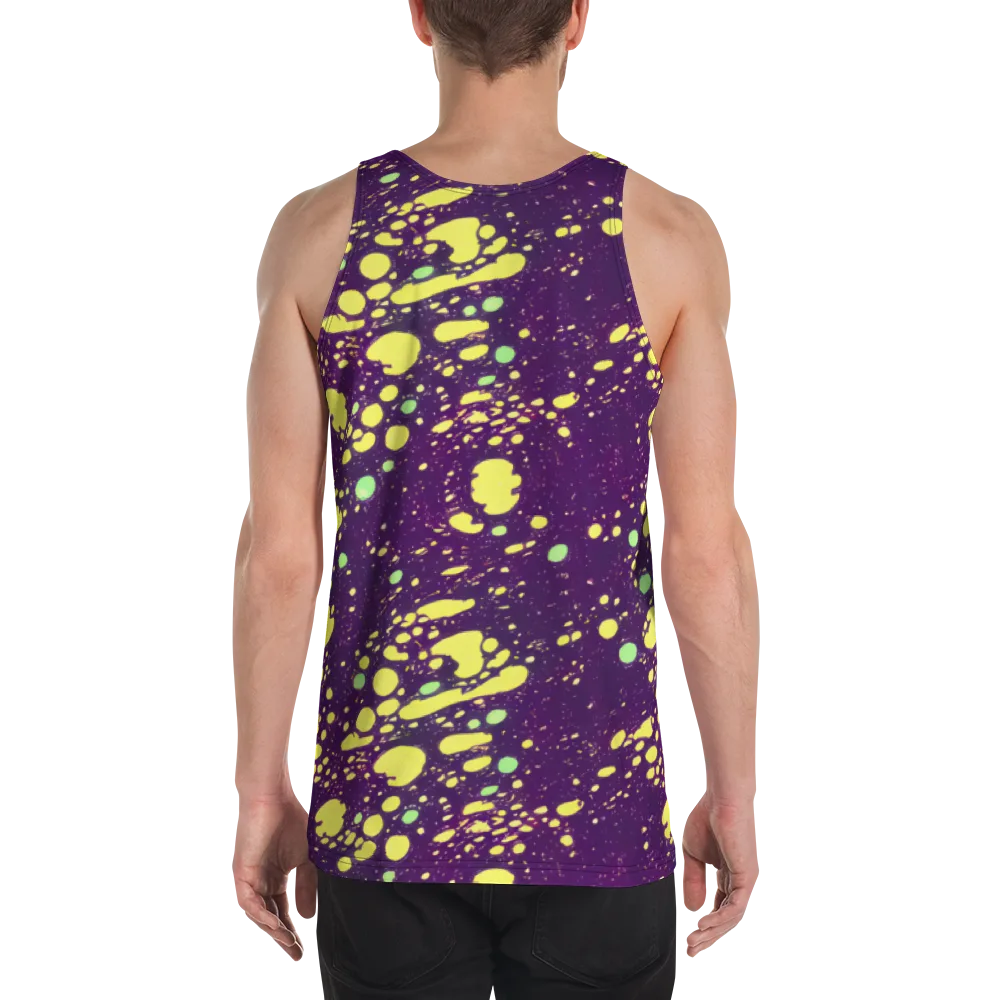 Electric Splatter on Men's Tank Top — Back