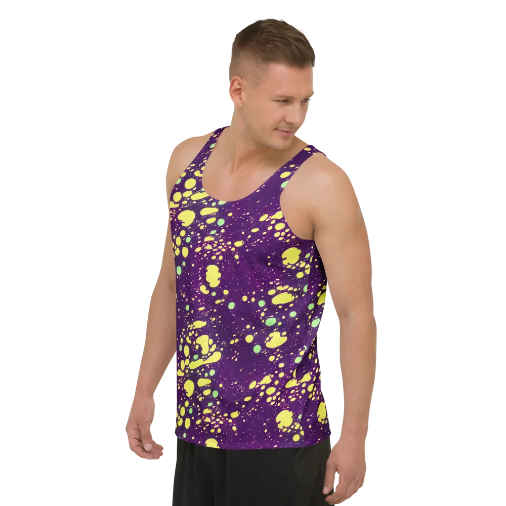 Electric Splatter on Men's Tank Top — Left Front