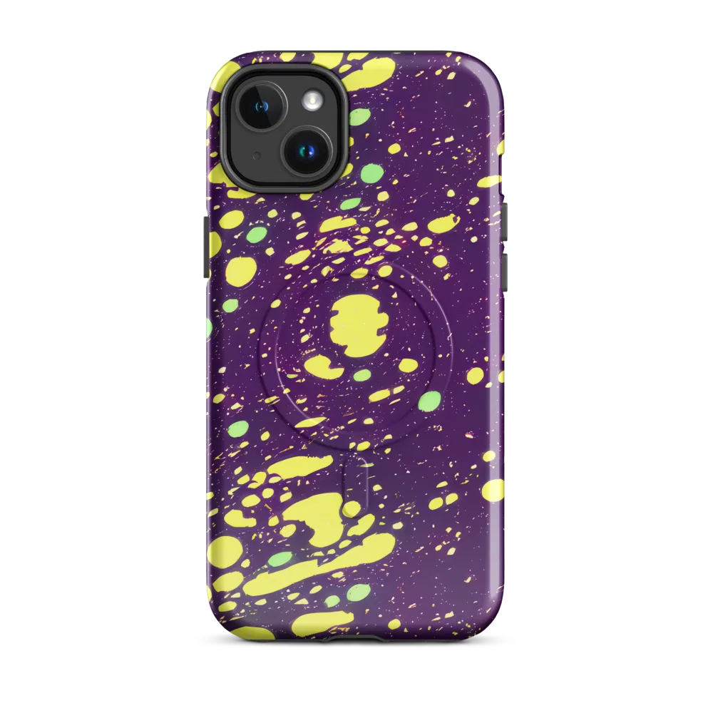 Electric Splatter on MagSafe Tough Case for iPhone® — Front
