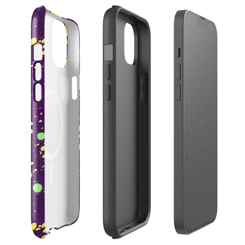 Electric Splatter on MagSafe Tough Case for iPhone® — Front