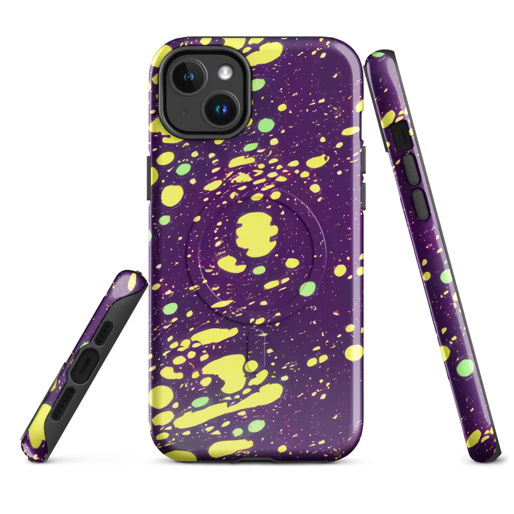Electric Splatter on MagSafe Tough Case for iPhone® — Front