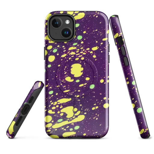 Electric Splatter on a MagSafe Tough Case for iPhone®