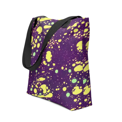 Electric Splatter on a Tote Bag