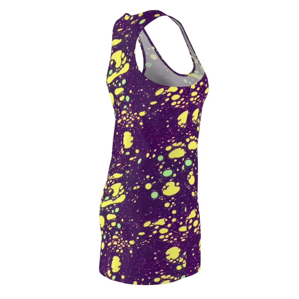 Electric Splatter on Racerback Dress — Back Side