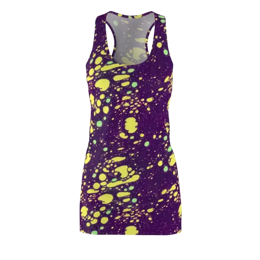 Electric Splatter on a Racerback Dress