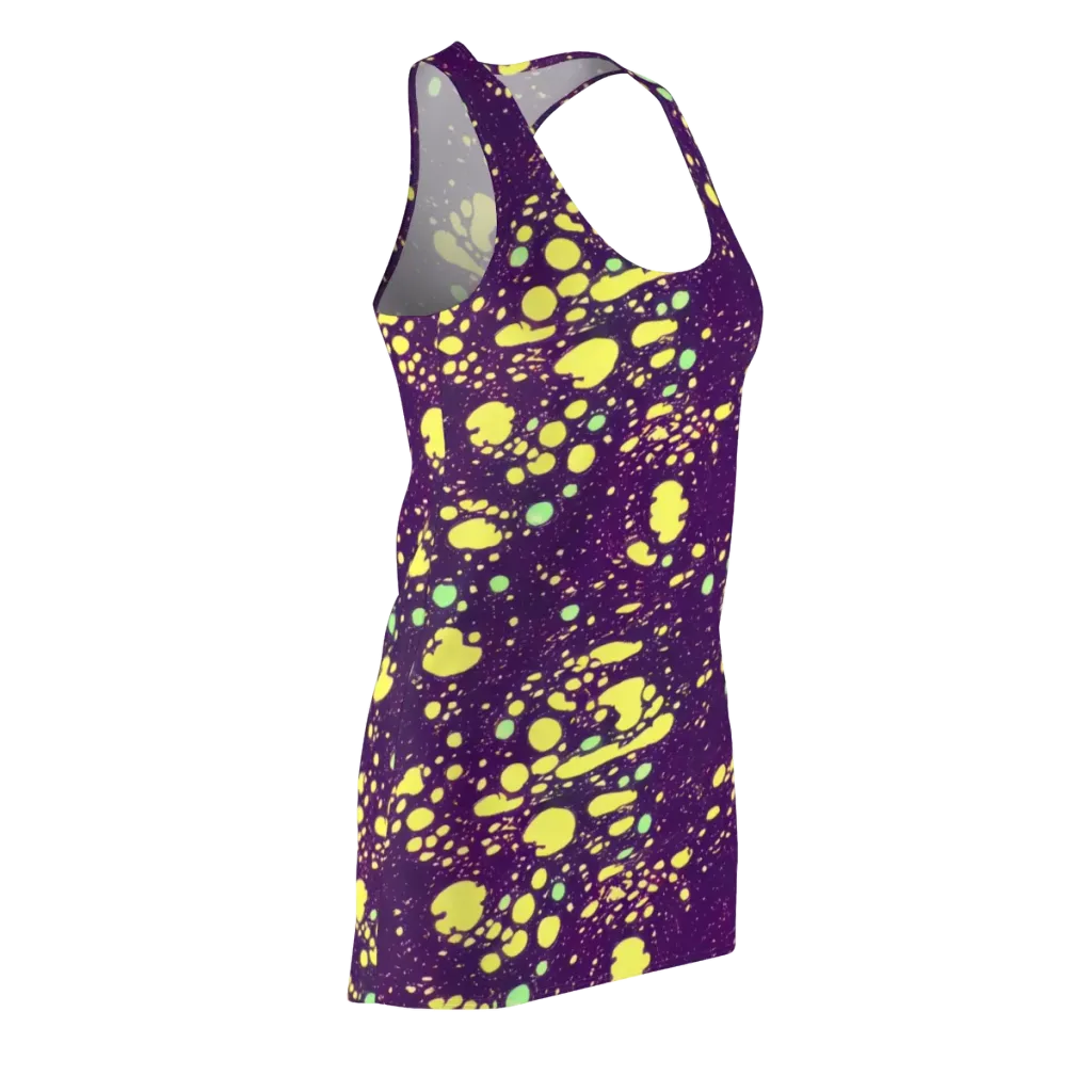 Electric Splatter on Racerback Dress — Front Side