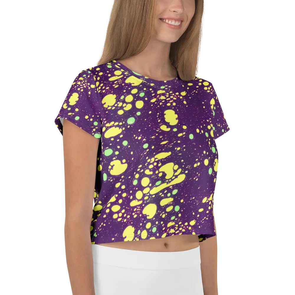 Electric Splatter on Crop Tee — Right