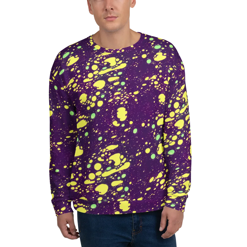 Electric Splatter on Sweatshirt — Front