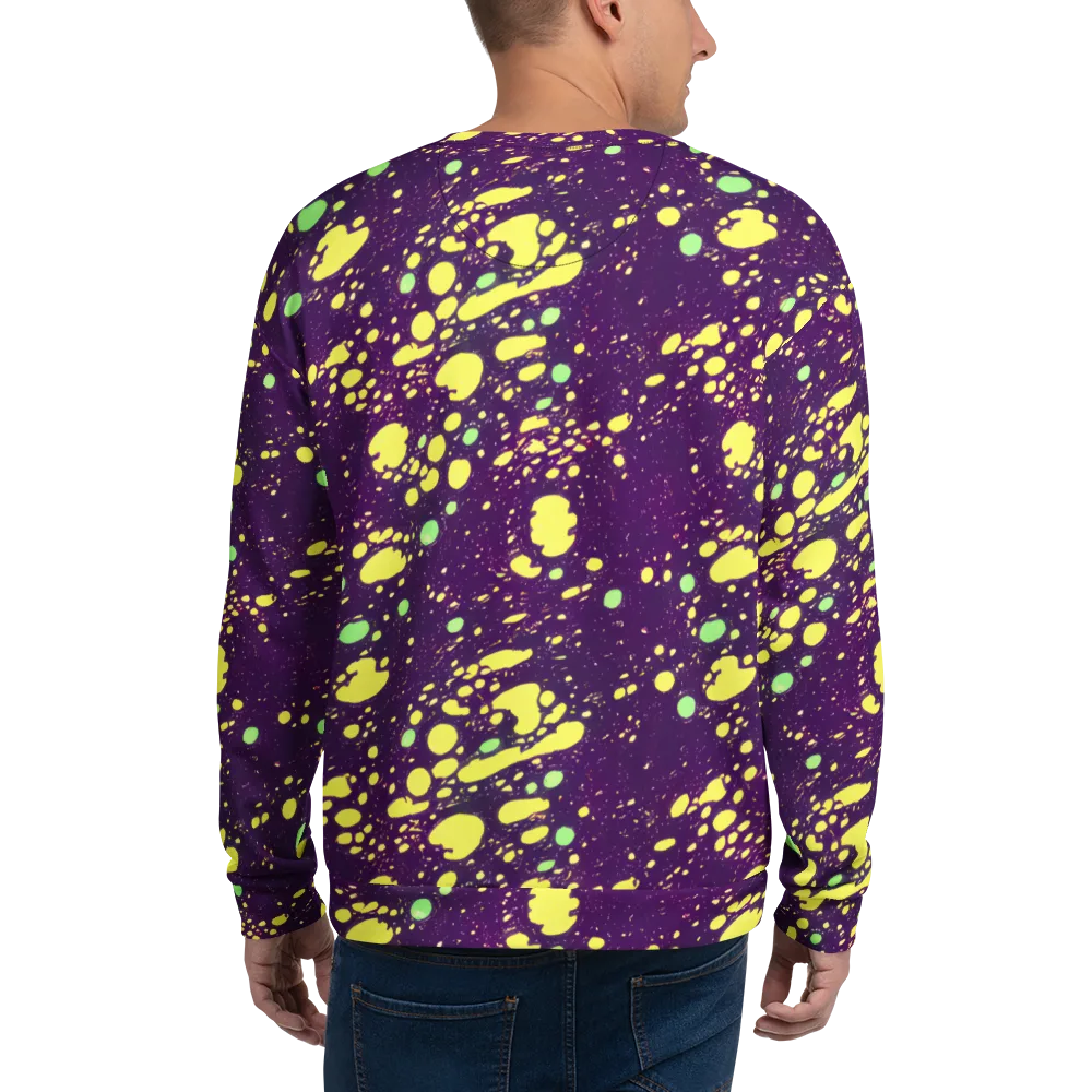 Electric Splatter on Sweatshirt — Back