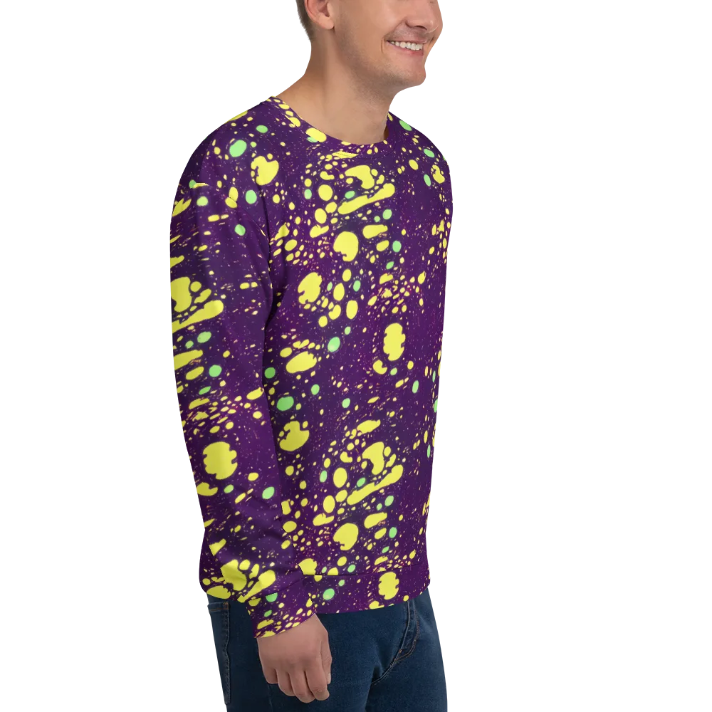 Electric Splatter on Sweatshirt — Right Front