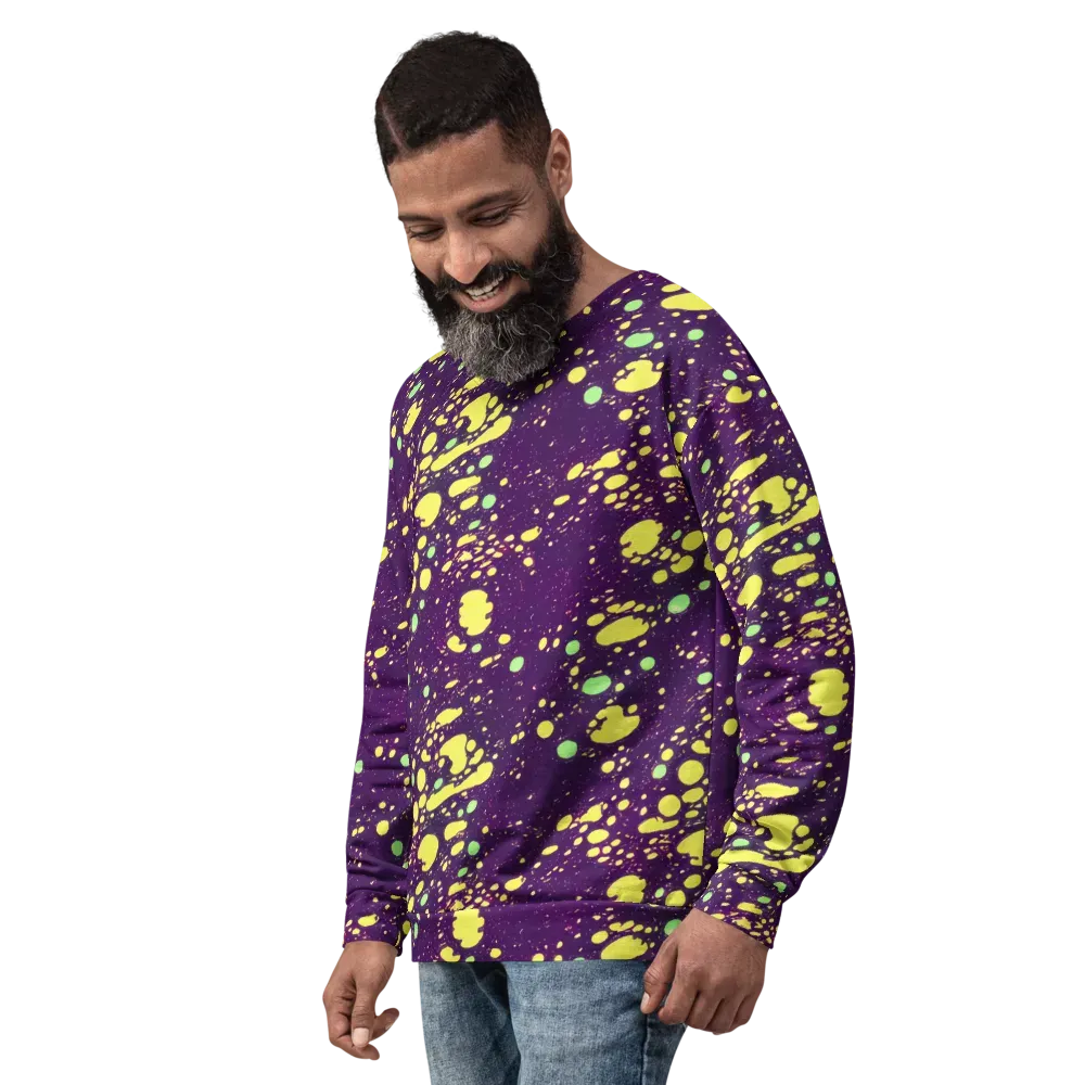 Electric Splatter on Sweatshirt — Left Front
