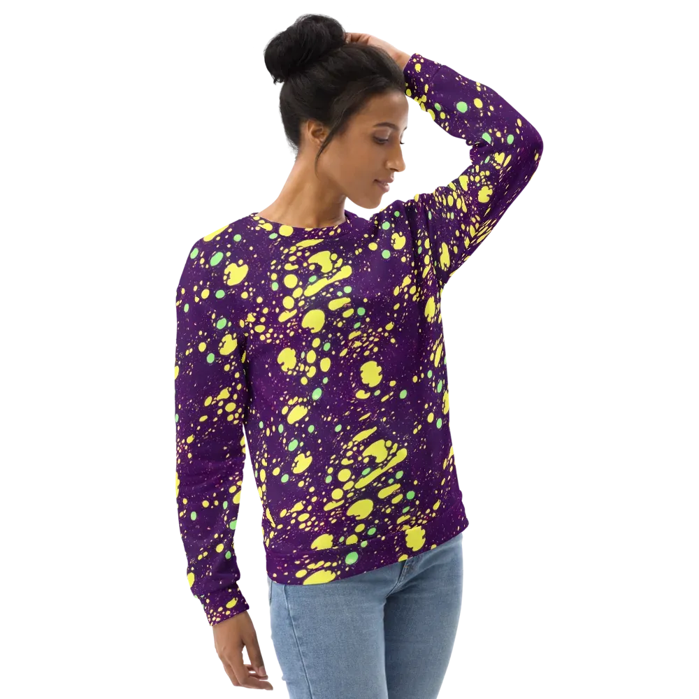 Electric Splatter on Sweatshirt — Right Front