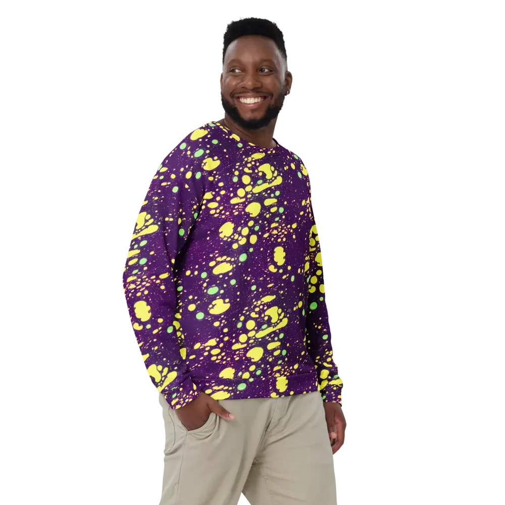 Electric Splatter on Sweatshirt — Front