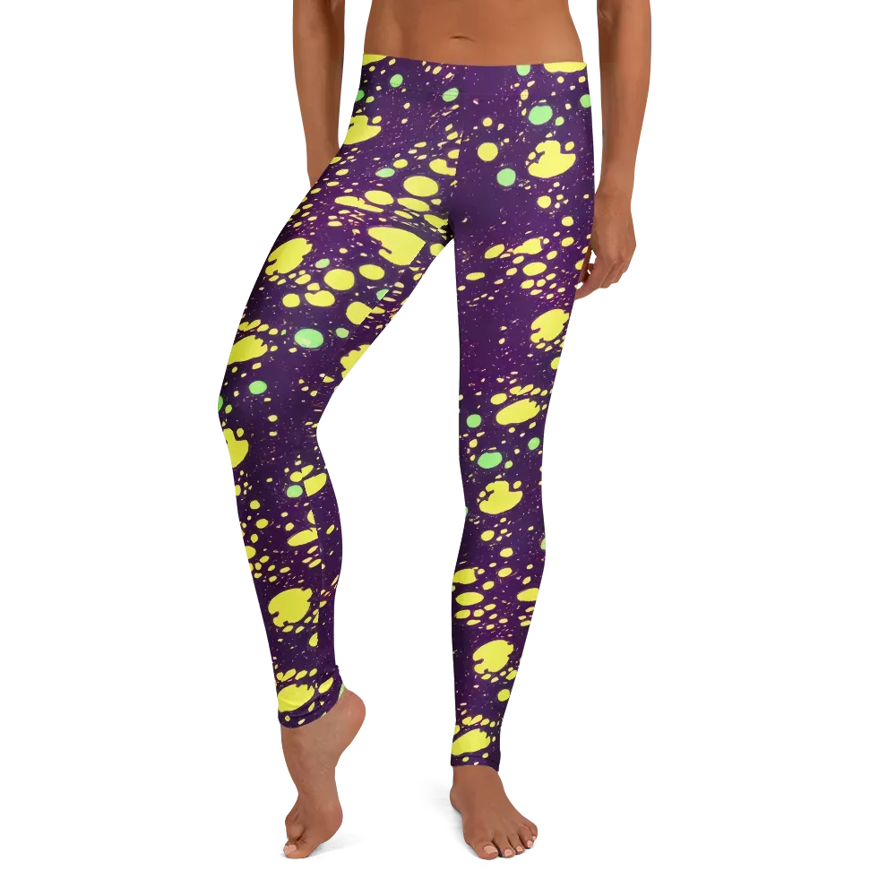 Electric Splatter on Leggings — Front