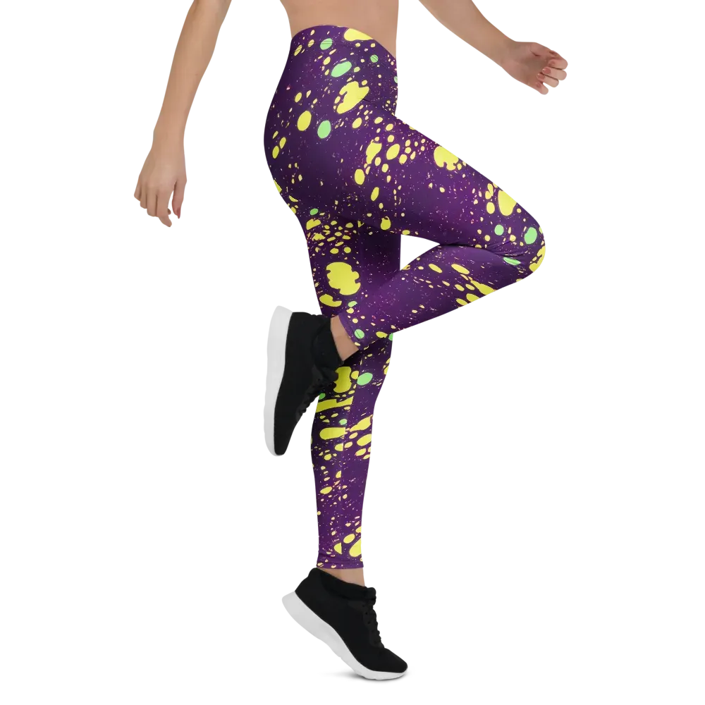 Electric Splatter on Leggings — Right