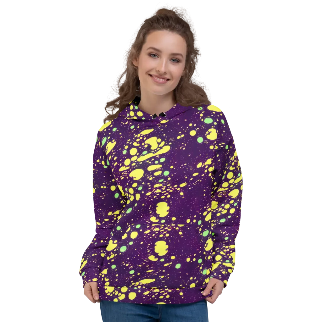 Electric Splatter on Hoodie — Front