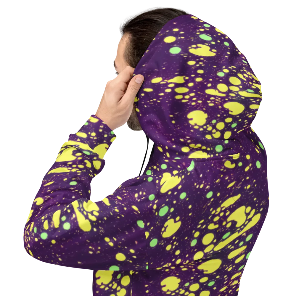 Electric Splatter on Hoodie — Back