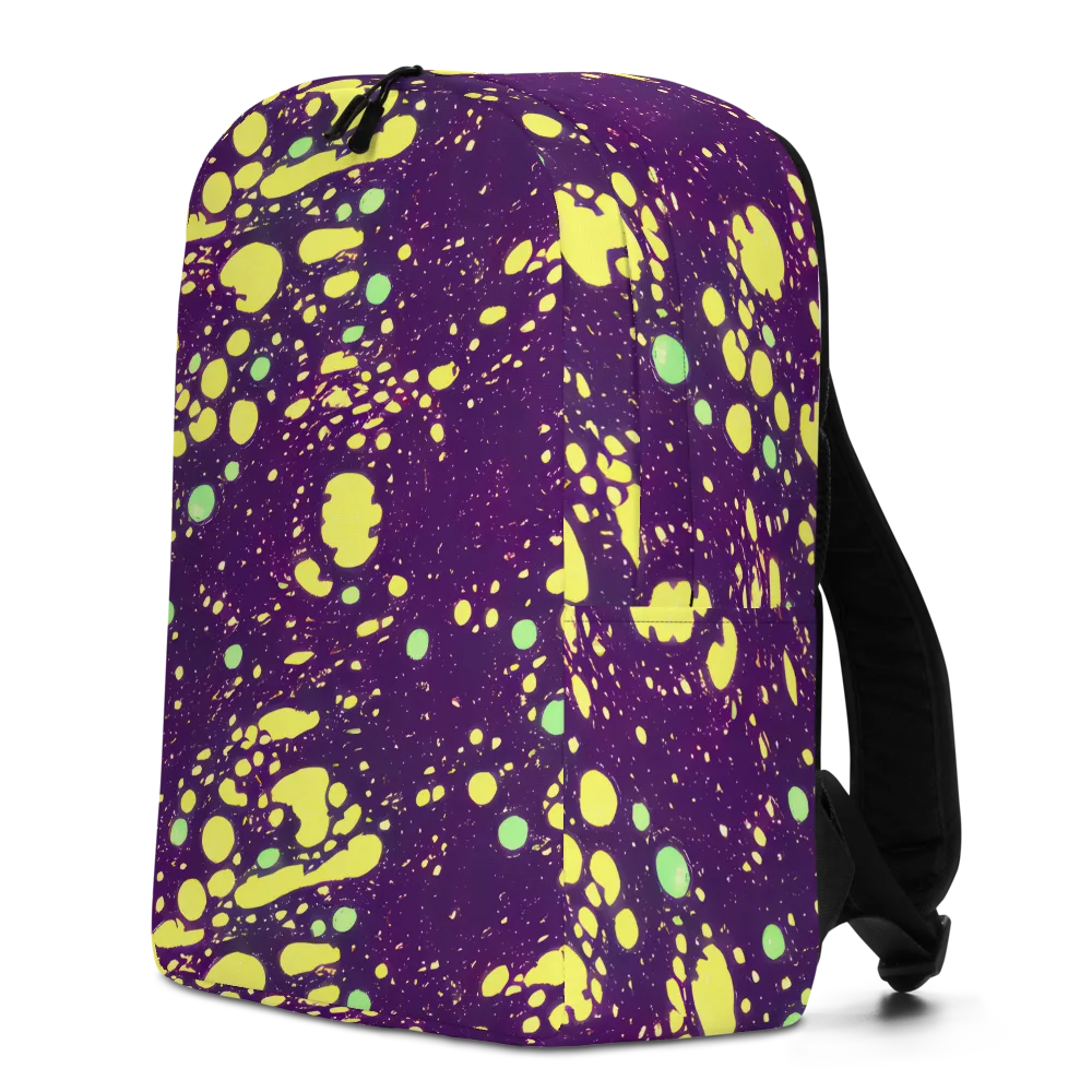 Electric Splatter on Minimalist Backpack — Left